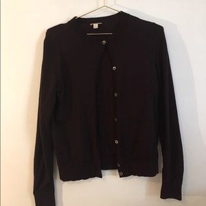 Burgundy Gap cardigan in size medium.